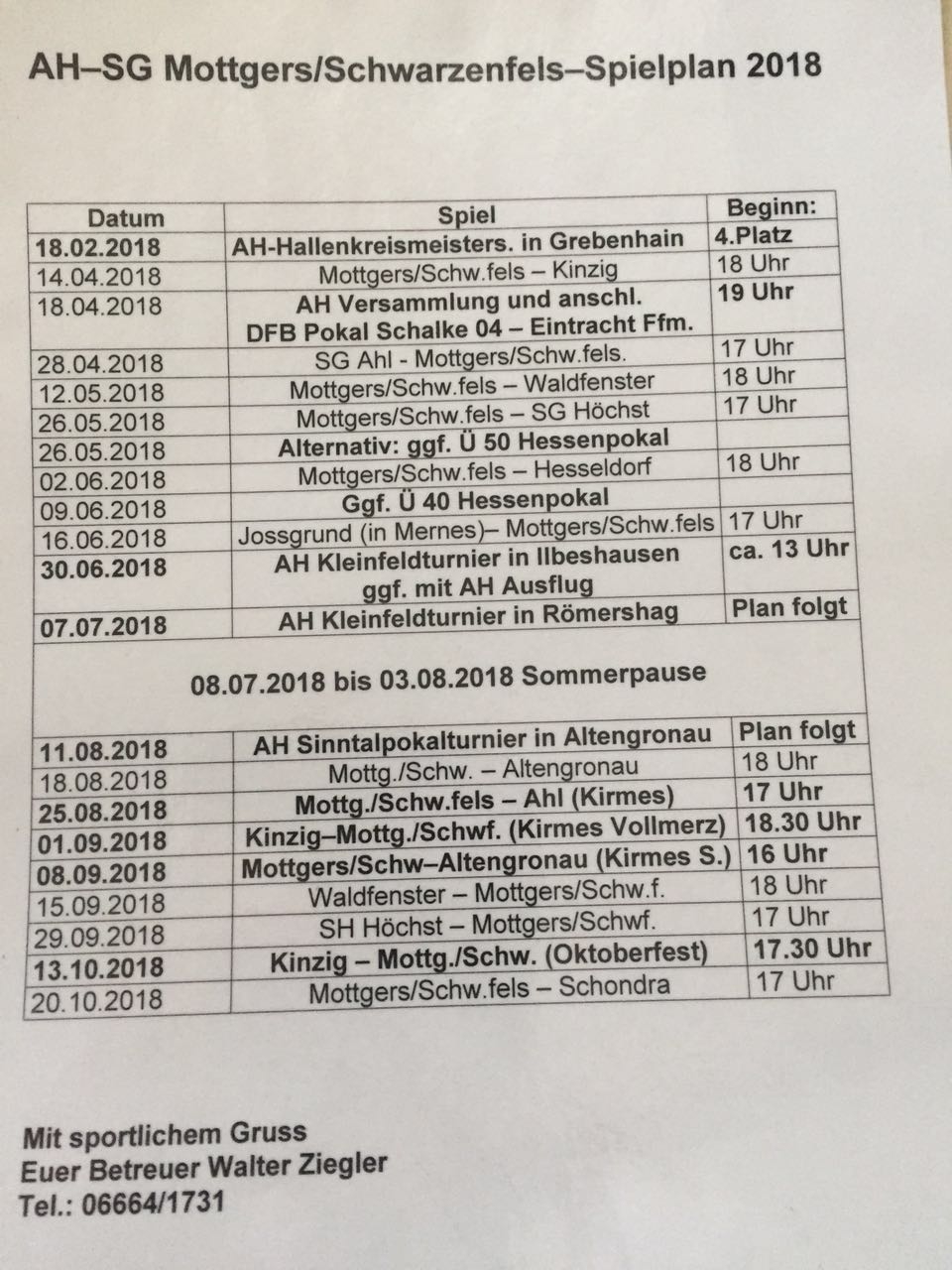 spielplan